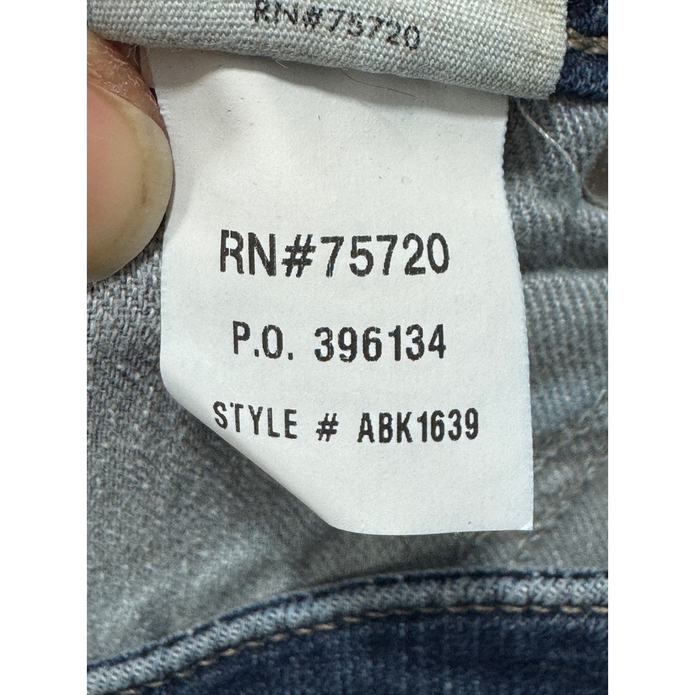 BKE Womens Payton Straight ABK1639 Stretch Blue Denim Jeans 33R Meas: 35x30 - Picture 6 of 7